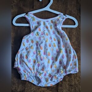 Kissy Kissy Colorful Pineapple Print Baby Romper/ 0-3 Months Infant